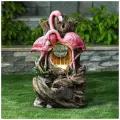 Фонтан декоративный с подсветкой 'Фламинго'