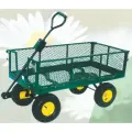 Тележка викарт Телега 350, съемные борта, грузоподъёмность 350кг, зелёная