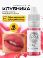 FACE Клубника Пигмент для татуажа перманентного макияжа губ, 6мл