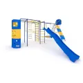 Уличный спортивный комплекс VERESKМодель Радуга плюс c Волновой горкой, доп. модулем Башня и Баскетбольным кольцом