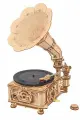 Механический музыкальный конструктор Robotime Классический граммофон Classic Gramophone