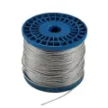 Трос стальной 2 мм DIN 3055, оцинкованный, бухта 200 м, без оплётки