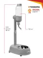 Поилка для собак Сухие усы TENBERG Water Dispenser MAX Grey / Сухая автопоилка для ши-тцу и йорков / NEW