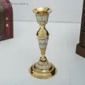 Подсвечник с перламутром Замок на 1 свечу, латунь 7,5х7,5х17 см 3403984