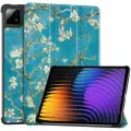 Умный чехол для Xiaomi Pad 7 / Pad 7 Pro / Ксиаоми Пад 7 2024 года, 11.2 дюйма, цветущая сакура