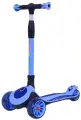 Самокат Sportsbaby Детский трехколесный самокат MS-947 Triton со светящимися колесами синий