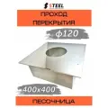 Проход перекрытия универсальный (песочница) 400x400 оц.-нерж. AISI 430-0,5 d120