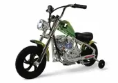 Rivertoys Детский электромотоцикл M777ML-B зеленый хром