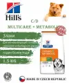 Hill's Prescription Diet c/d Multicare + Metabolic для собак, 1,5 кг