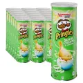 Чипсы картофельные Pringles Принглс со вкусом сметаны и лука, 19 шт по 165 г