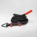 Канат для лазания 4 м 50 мм х/б чёрный с красными заглушками