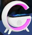 Светильник/ Ночник c беспроводной зарядкой для телефона/Bluetooth-колонка, FM радио