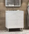 Тумба с раковиной Vigo Geometry 2-600 белая