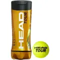 Мяч теннисный HEAD TOUR 4B, арт.570704, уп.4 шт, одобр. ITF, сукно, нат. резина, желтый