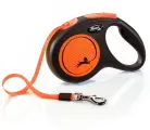 FLEXI NEW NEON TAPE ременной поводок рулетка для животных 5 м размер М оранжевый (1 шт)