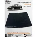 Ворсовый коврик в багажник автомобиля Volkswagen Jetta VI /2010-2018 / коврики автомобильные в машину Фольцваген Джетта
