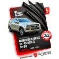 Дефлекторы боковых окон для Mercedes Benz GL-class 2 (Мерседес Бенц ГЛ-класс) (X166) 2012-2016, ветровики на двери автомобиля, Cobra Tuning