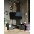 Тумба под телевизор напольная угловая 170 см 170*30,9*44,7 антрацитовый/темно-серый
