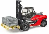 Брудер, Погрузчик Linde HT160 с паллетой и 3 ящиками, Bruder