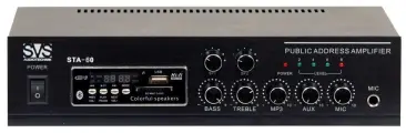 Звуковое оборудование SVS Audiotechnik STA-60M Усилитель мощности трансляционный