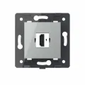 Розетка HDMI, 1 пост, Livolo Original, серый цвет, механизм, VL-FCHD-2IP