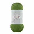 Пряжа DIVA FINE ALIZE, зеленое яблоко - 210, 100% микрофибра акрил, 5 мотков, 100 г, 600 м.