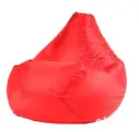 Кресло-мешок Груша, Puff Daddy, Красный оксфорд, XXXXXL, 350 литров, КОМФОРТ, пуф, кресло, бескаркасная мягкая мебель