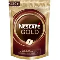 Кофе растворимый Nescafe Gold сублимированный с добавлением молотого, пакет, 130 г, 3 уп.