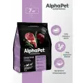 Сухой полнорационный корм для взрослых собак средних пород с чувствительным пищеварением AlphaPet Superpremium с бараниной и потрошками, 7 кг