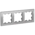 Рамка тройная Systeme Electric Atlas Design алюминиевый ATN000303 - 3 шт.