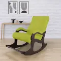 Кресло-качалка AVK Танго, с выдвижной подножкой, велюр, 55х110х93 см