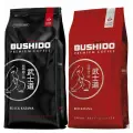 Кофе в зернах BUSHIDO набор (Black Katana / Red Katana) , арабика, 1 кг х 2 упаковки