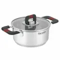 Кастрюля Rondell Stripes RDS-1636 1.2л. d 16см (с крышкой) стальной