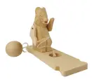 Игрушка-стучалка Нескучные игры Богородская игрушка Медведь рыболов деревянная (УТ0043069)