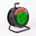 Удлинитель без заземления 20 метров (катушка пластик) ПВС 2*2,5 (16А) 4 гнезда