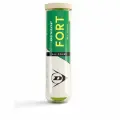 Мяч теннисный Dunlop Fort All Court 4B, 601607, уп.4 шт, одобр. ITF, сукно, нат. резина, желтый