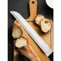 Нож кухонный для выпечки и хлеба, кованый, нержавеющая сталь, лезвие 30,5 см