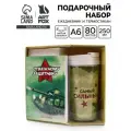 Подарочный набор Отважному защитнику, ежедневник А6, 80 листов, термостакан 250 мл