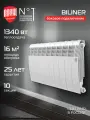 Радиатор биметаллический Royal Thermo BILINER B 350 Белый - 10 секц