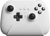 8BitDo Геймпад Ultimate Bluetooth (Hall Edition), Bluetooth, Радио, белый
