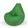 Мир Пуффов Кресло-мешок «Груша» Зеленый оксфорд , с ручкой для переноски, размер- XXXL