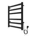 Полотенцесушитель Azario PALERMO 500/600 электрический черный R 6 пер. AZ83856B