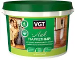 Лак паркетный VGT, акриловый, бесцветный, полуматовый, 9 кг, 1шт, пластиковая банка