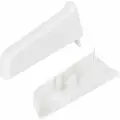 Заглушка для плинтуса ПВХ Деконика 21х55 мм 001 белый, 2 шт.