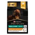 Сухой корм PRO PLAN для взрослых собак мелких и карликовых пород с курицей 3 кг