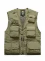 Мужской дышащий рыболовный жилет с несколькими карманами