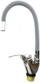 Смеситель для кухни с гибким изливом одноручковый Dokorona серый