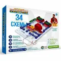 Электронный конструктор Знаток 34 схемы, пластик, в коробке (ZP-70819)