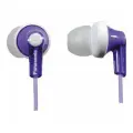 Наушники вкладыши Panasonic RP-HJE118GU 1.1м белый/фиолетовый проводные (в ушной раковине)