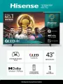 Телевизор Hisense 43E77Q 43 дюйма Смарт ТВ 4К телевизор е77q